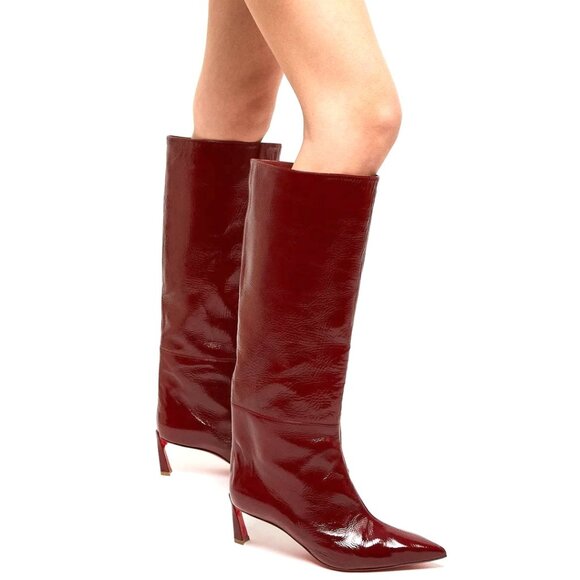 Christian Louboutin CONDOROCOMBO BOTTA 55 Tall Knee High Boots Heels - Picture 2 of 15